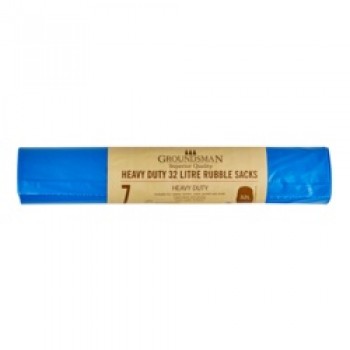 Heavy Duty Rubble Sacks - 32L - Roll of 7