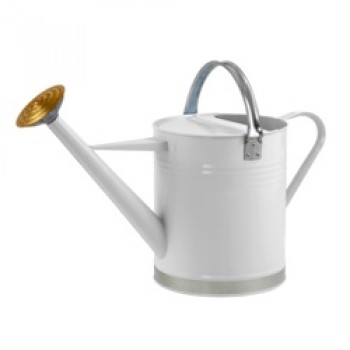 Metal Watering Can - Cream  2 Gallon