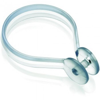 Shower Curtain Button Rings (Pack of 12) - Clear