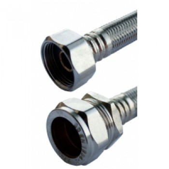 Flexi Tap Connector 15mm x 1/2 x 50cm - 9.5mm