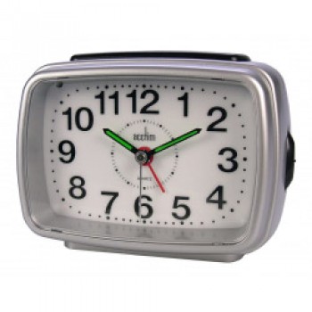 Retro 2 Clock Silver /White
