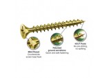 Woodscrews With Yellox Coating - Box 200 5.0mm x 30mm