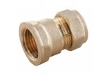 Compression Straight Connector - Female - 15mm x 1/2 FI