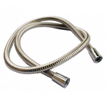 Shower Hose Large Bore - Stainless Steel - 1.5m x 1/2 x 1/2 11mm I.D.