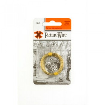Brass Picture Wire (Blister Pack) - No. 1