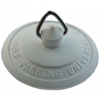 Self Park Plug White Rubber - Basin